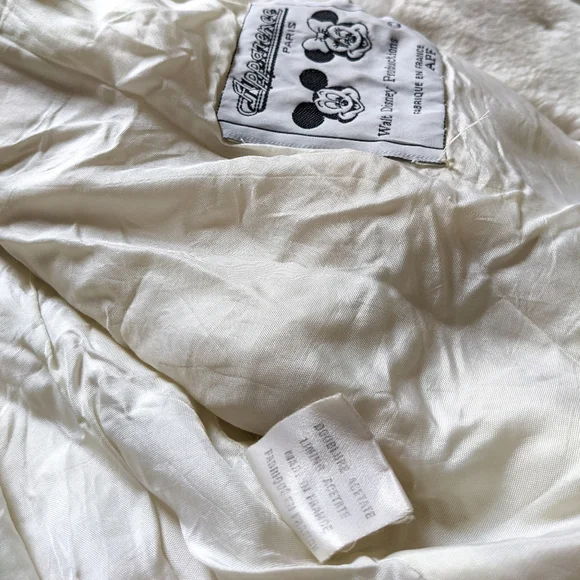 VERY RARE Kid's Vintage 1992 Disney Apparence Mickey & Minnie Faux Fur Coat - Picture 7 of 15